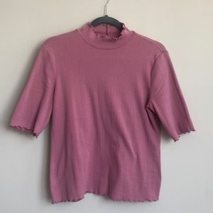 GAP pink ruffle shirt
